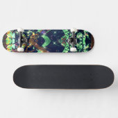 Dark Sparkling Graffiti Skateboard (Horizontal)