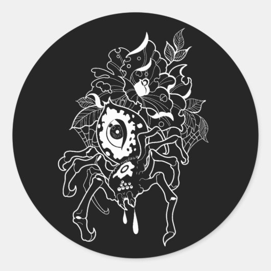 Dark Spider  Runder Aufkleber (Vorderseite)