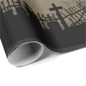 Dark Spooky Halloween mit Raven Geschenkpapier (Rolleneckpunkt)