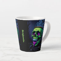 Dark Spuk Gothic Halloween Neon Green Cauldron