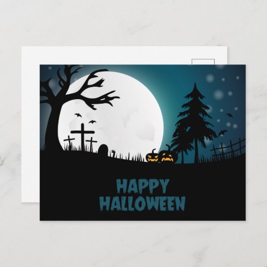 Dark Spuk House Halloween-Party Einladung (Vorne/Hinten)