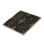 Dark Square Pattern Fliese (Seite)