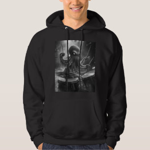 Dark Stage Octopus Drummer Kapuzenpullover Hoodie