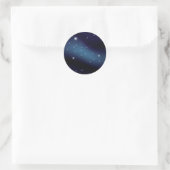 Dark Starry Constellation Runder Aufkleber (Tasche)