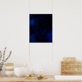 Dark Starry Night Sky Poster (Küche)