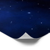 Dark Starry Night Sky Poster (Ecke)