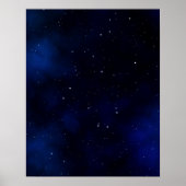 Dark Starry Night Sky Poster (Vorne)