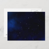 Dark Starry Night Sky Postkarte (Vorne/Hinten)