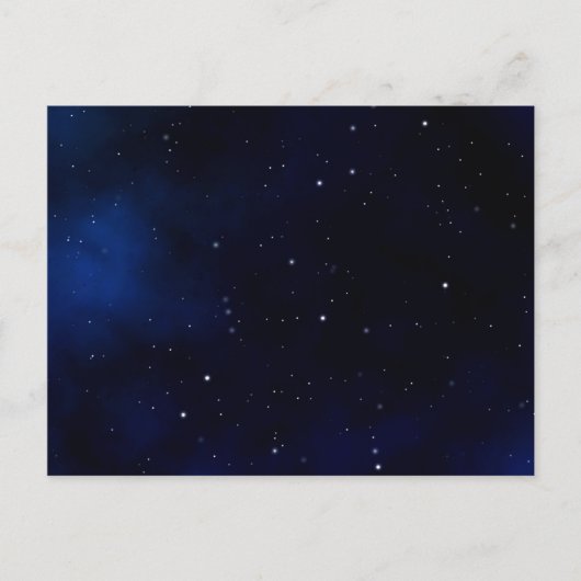 Dark Starry Night Sky Postkarte (Vorderseite)