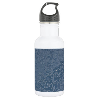 Dark Steel Blue Icy Crystals Trinkflasche