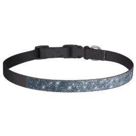 Dark Steel Blue Stars Hundehalsband Haustierhalsband