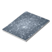 Dark Steel Blue Stars Notizblock (Rotiert)