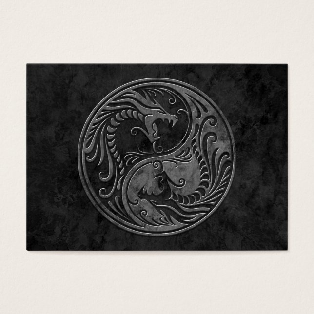 Dark Stone Yin Yang Dragons (Vorderseite)