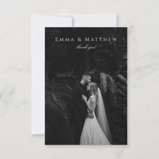 Dark Stylish Classy Meadow Wildblumen Danke (Vorderseite)