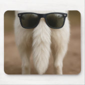 Dark Sunglasses On a Dog Tail Mousepad (Vorne)