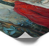 Dark Surreal Gothic Art - Smiling Statues Poster (Ecke)