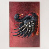 Dark Swan of Bones – Gothic Elegance Puzzle (Vertikal)