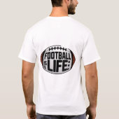 Dark T - Shirt mit farbenfrohem Digitaldesign - (Rückseite)