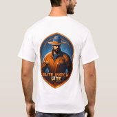 Dark T - Shirt mit farbenfrohem Digitaldesign - (Rückseite)