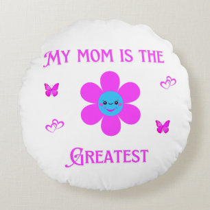 Dark T - Shirt Rundes Kissen