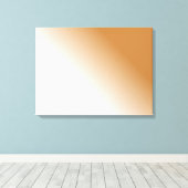 Dark Tan White Ombre Leinwanddruck (Insitu (Holzboden))