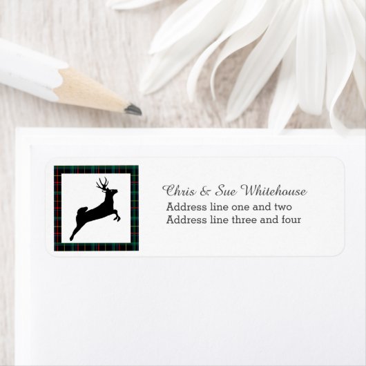 Dark Tartan and Reindeer Christmas (Insitu)