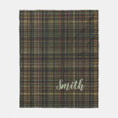 Dark Tartan (Kariert) Custom Fleecedecke (Vorderseite)