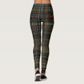 Dark Tartan (Kariert) Custom Leggings (Rückseite)