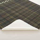 Dark Tartan (Kariert) Custom Sherpadecke (3/4)