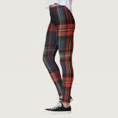 Dark Tartan Muster Leggings (Links)