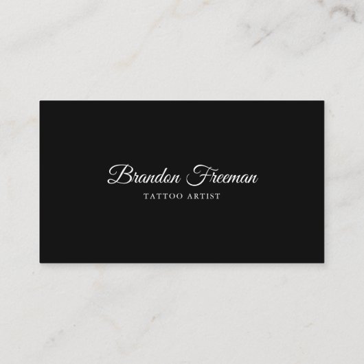 Dark Tattoo Machine Tinte Tattooist Studio Visitenkarte (Rückseite)
