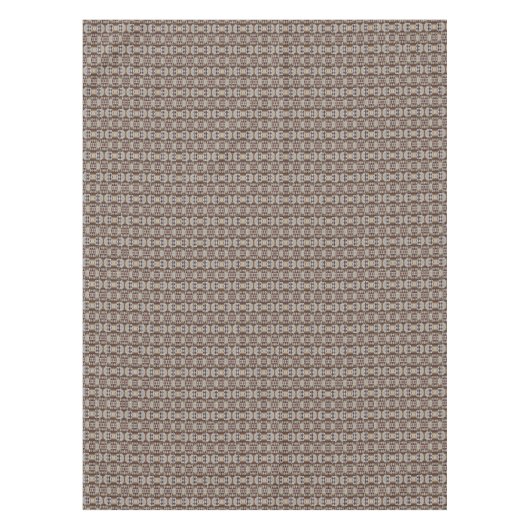 Dark Taupe Red Brown Tan Gray Beige Tribal Art Tischdecke (Vorderseite)
