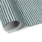 Dark Teal & Light Gray Wonky Stripes Geschenkpapier (Rolleneckpunkt)