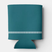 Dark Teal Modern Typography Wedding Dosenkühler (Rückseite)