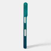 Dark Teal Ombre Texture Case-Mate iPhone Hülle (Rückseite / Rechts)