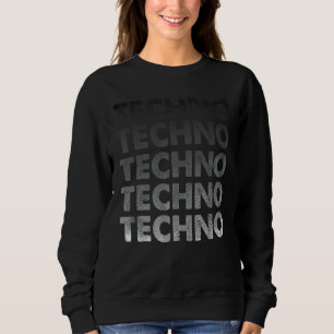Dark Techno Deutscher Rave Club IDM Festival Sweatshirt