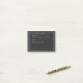 Dark Terminal Bug Tracker Software Engineer Post-i Post-it Klebezettel (Auf Schreibtisch)
