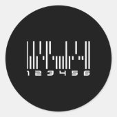 Dark the Android Barcode Sticker (Vorderseite)