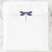 Dark Thin Dragonfly Starscape Sticker (Tasche)