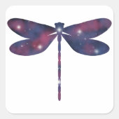 Dark Thin Dragonfly Starscape Sticker (Vorderseite)