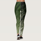 Dark to Pastel Jade Ombre Glitzer, Earth Element Leggings (Rückseite)
