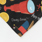 Dark Treasure Island Party Pirate Fleecedecke (Ecke)