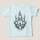 Dark Tribal Flame Mask – Abstract Fire Art Design (Design Rückseite)