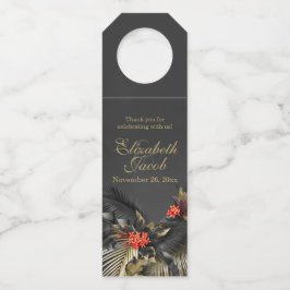 Dark Tropical Red Jasmine Flaschenanhänger