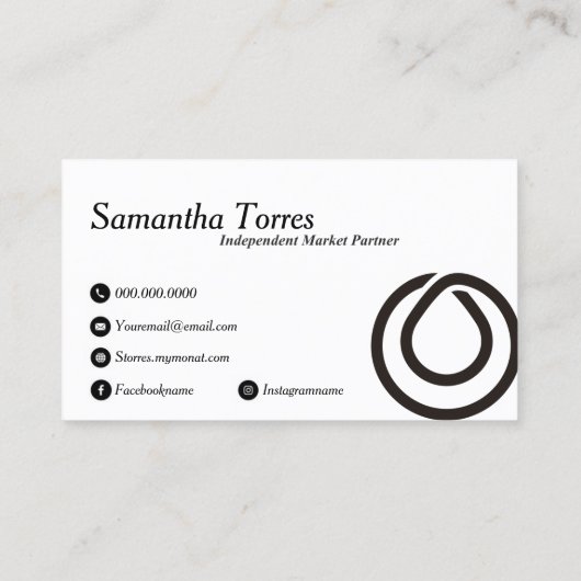 Dark Tropical Visitenkarte (Rückseite)