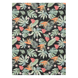 Dark Tropics Blume Foliage Fantasy mit Monogram Tischdecke