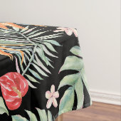 Dark Tropics Blume Foliage Fantasy mit Monogram Tischdecke (Beispiel)