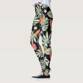 Dark Tropics Fantasy Blume Foliage Leggings (Links)