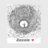 Dark Tunnel Sketch Aufkleber (Blatt)