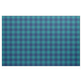 Dark Türkise und Navy Blue Gingham Kariert Stoff (Fat Quarter (45,7 x 55,9 cm))